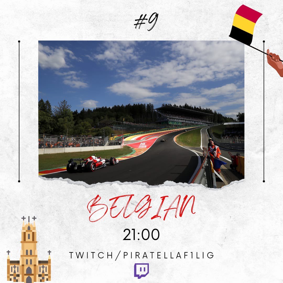 Bu akşam 21.00 da Belçika GP deyiz!
twitch.tv/piratellaf1lig Twitch kanalında canlı yayındayız! takip etmeyi unutmayın 🔥

#f1türkiye #f122 #f122game #belgiumgp #piratellaf1