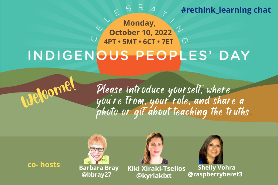 bbray27's tweet photo. Welcome! 
Please introduce yourself, where you are from, your role, and share a gif or photo about celebrating the truths. 

Tag a few friends to join us. #rethink_learning https://t.co/Z5OaYnIbO8