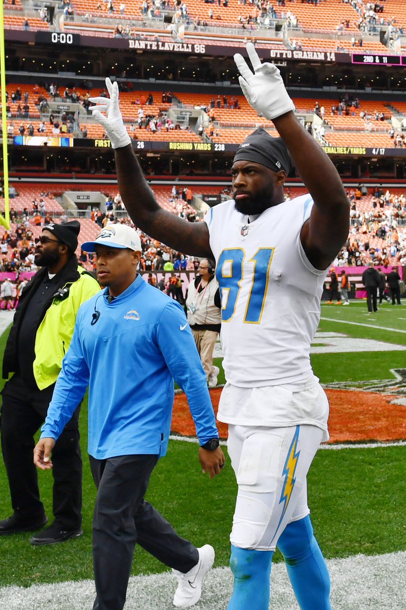 Highest graded Chargers in Week 5 win vs Browns:

🥇 Mike Williams - 86.4
🥈 Austin Ekeler - 82.1
🥉 Trey Pipkins - 73.1
4️⃣ Corey Linsley - 70.4
5️⃣ Matt Feiler - 67.1