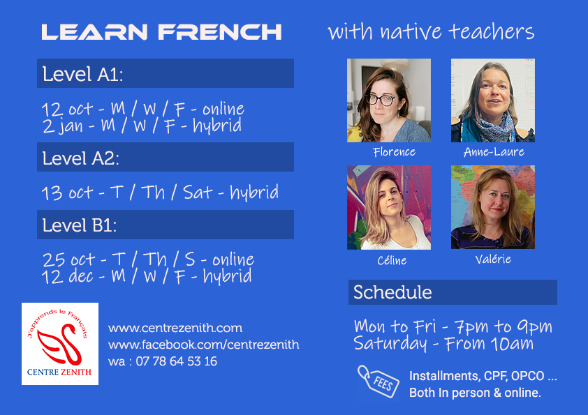afrenchacademy's tweet photo. New dates of our upcoming French language classes are now available. 

You are in France and want to learn French ? You will hardly get a better value for your money elsewhere. 

Contact us, visit our website!

#learnFrench #frenchlanguage #learnfrenchlanguage https://t.co/kDNwf4xUlo