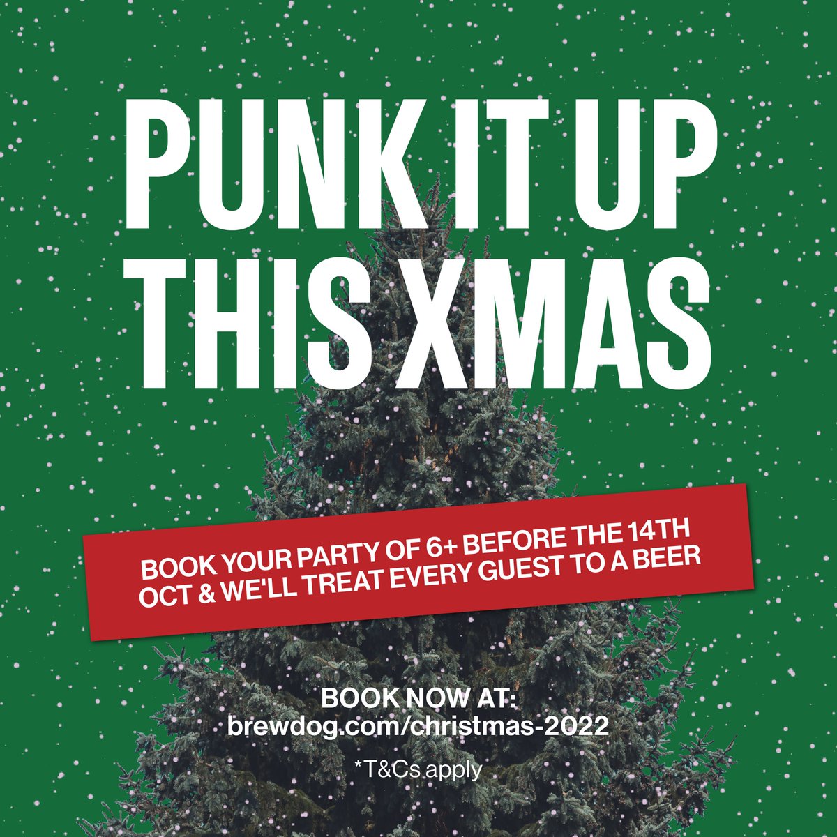 Free Xmas beers? Who could say no! 🎄🍺 

Book your Christmas party at BrewDog Ealing before this Friday the 14th and each guest will have a beer on us 🤩 

Book now with the link in our bio 😎