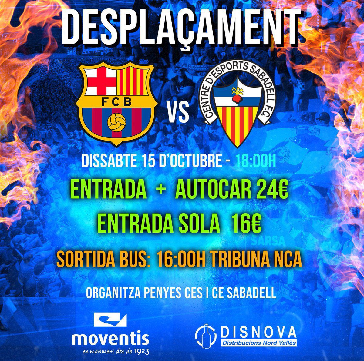 Avui a #LArlequinat analitzarem el #SabadellEldense amb el director esportiu del <a href="/CESabadell/">CE Sabadell 🧅</a>, <a href="/elgeri10/">Gerard Escoda Nogues</a>

El paper de l’afició és clau, ho parlarem amb <a href="/JnRoso/">joan roso</a> i #PauMontserrat a plató. Contracrònica, Molina expulsat, tensió a la grada… 

Tot això i molt més avui a les 21 i 23h.