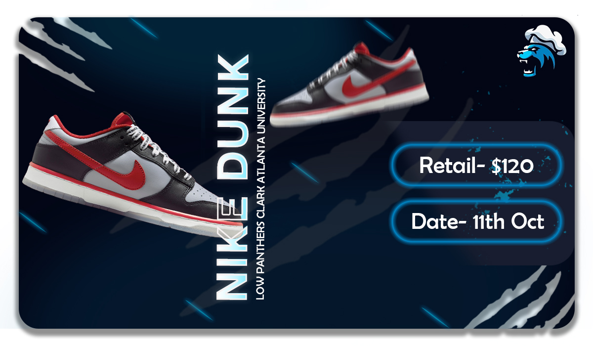 'Nike Dunk Low Panthers Clark Atlanta University' is dropping on 11th of October🥳🥳 Dons a Panthers-inspired palette and official school logos✨ Use our code 'EDSAID60' & Get 60% off on Resi Plans and ISP Plans😎 Are y'all ready to grab these?🥵 Join @PettiProxies now❗