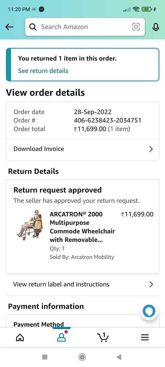 varunkarolil's tweet photo. @amazonIN, my refund against oder shown in the picture is not credited till now.. Fed up with your customer executives https://t.co/W946PCgwly