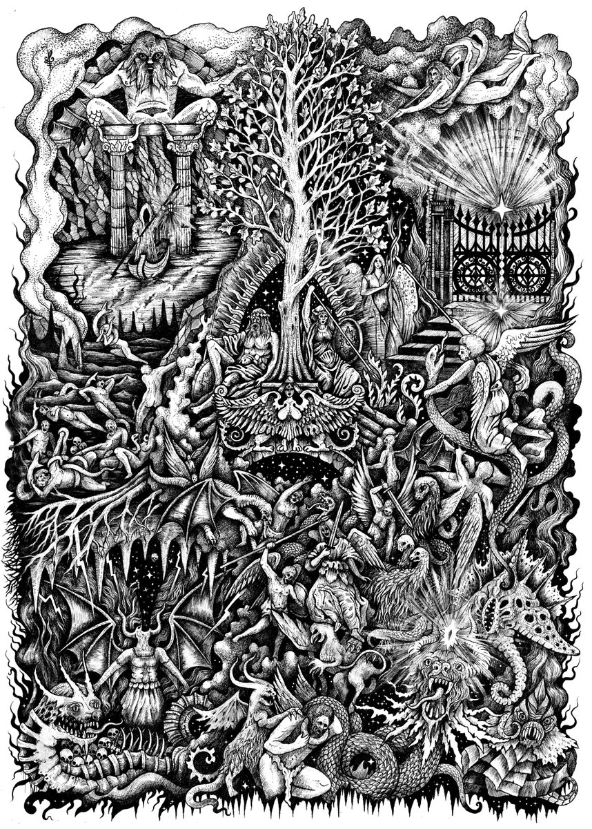 TheCultofMe's tweet photo. In this article, I discuss the origins of a painting I loved so much I had it indelibly inked into my flesh :-)

https://t.co/n78otYeE5g

It's available as an A3 print as part of the Halloween Horror Auction supporting @gsdwelfare

https://t.co/TpRkY5FoaE

#lovecraft #horror https://t.co/Gtl4B2VLEI