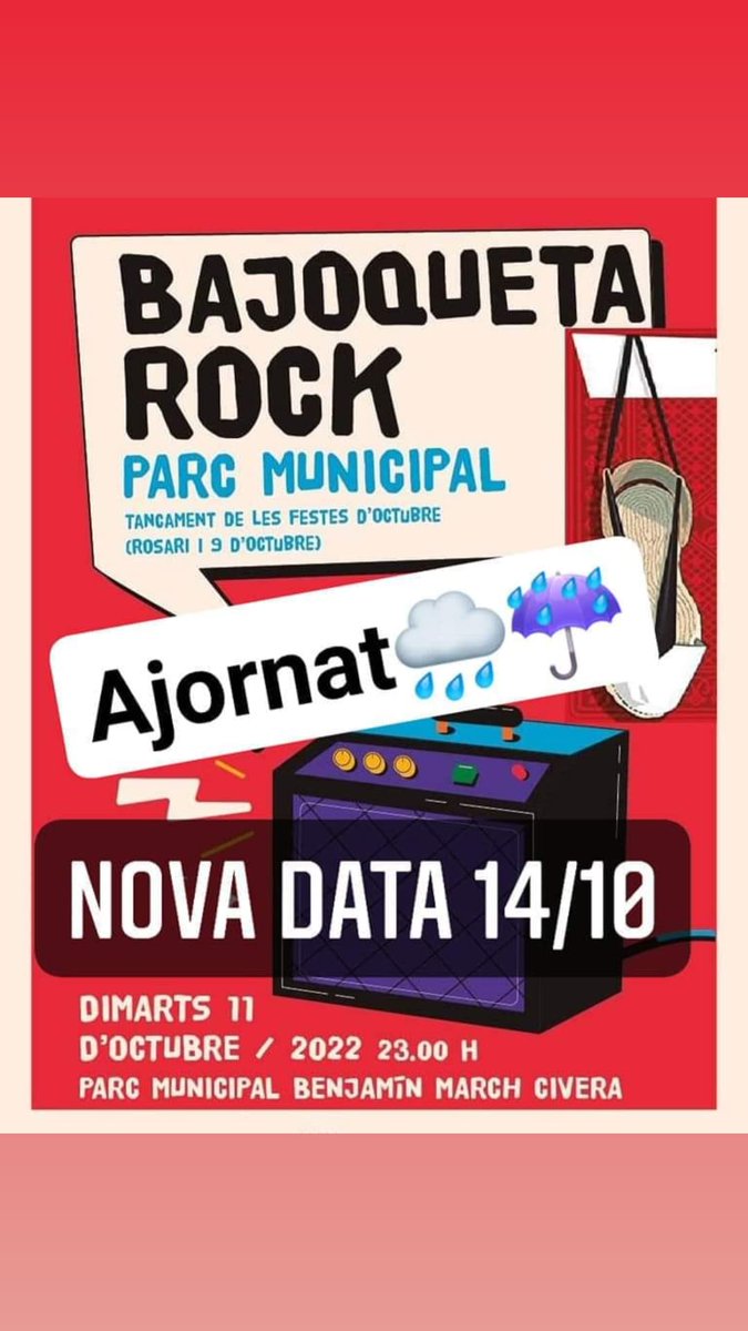 julioelsant's tweet photo. Ajornat, 14/10.
#bajoquetarock https://t.co/b4wcT3CDcI