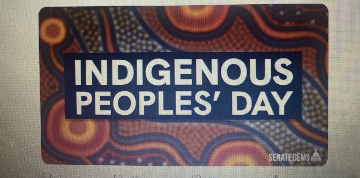 When honouring North America’s first peoples do try to avoid using Australian Aboriginal dot paintings. Same colonisers, wrong continent. #IndigenousPeoplesDay