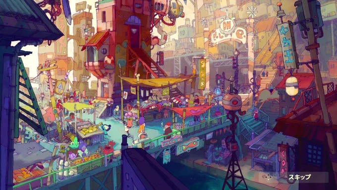 「Eastward」あまりに世界観とキャラが良すぎる作品だった。「モブ」たちも個性たっぷりで、久しぶりにモブ全員に何度も話しかけながら進んでいた。動きも皆個性的で良い…!この世界観とドット絵の雰囲気好きならプレイする価値あり。(20時間くらいでクリアできると思う) 