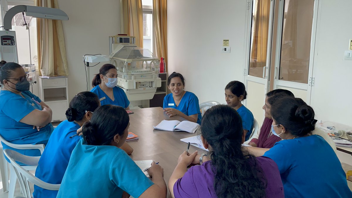 LaerdalGH's tweet photo. We’re proud of the 45 midwifery educators who were trained in simulation-based education from 5 national midwifery training institutes in India with @Fernandezhospital 🏥. #simulation #midwiferyeducators #FernandezFoundation #BuiltforBirthing #LaerdalBangalore https://t.co/rrkUiHPHiT