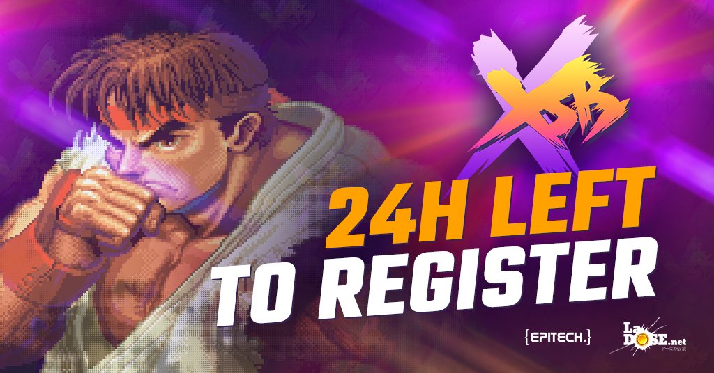 WARNING ⚠️ 

Only 24h left to register. No player will be added beyond that limit. Tag your unregistered friend so they don’t miss the biggest ST Major out of Japan ever.

xstreetbattle.net

#XSB2022 #candycabinet #onlylyon