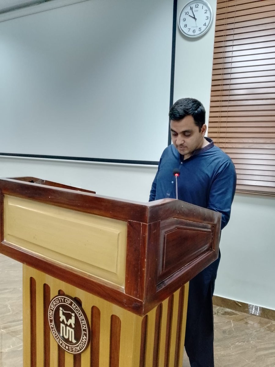 OfNuml's tweet photo. A Faculty Board of Studies (FBS) meeting was held in the Conference Room No. 10 of Jinnah Block, on Monday, 10 October, 2022, to discuss the research proposals of MPhil in English (Literature) students.

#NUML https://t.co/9MZyerbJn7