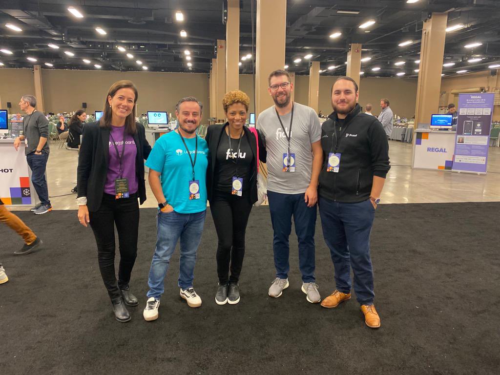 The whole gang! <a href="/goclio/">Clio</a> @fiduapp <a href="/legalproof/">Proof - Nationwide Service of Process</a> <a href="/legalboards/">Legalboards</a> #ClioCon