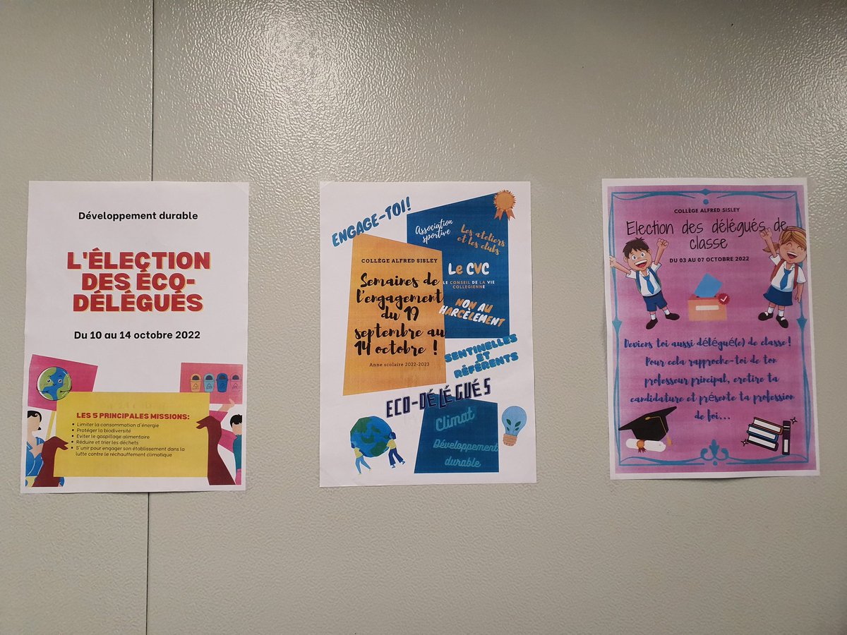 Yannick_Porte93's tweet photo. C'est parti pour la dernière semaine de l'engagement au collège Alfred Sisley :
CVC, Sentinelles, éco-délégués, délégués... Ou comment devenir citoyen https://t.co/7HCdAxTjnq