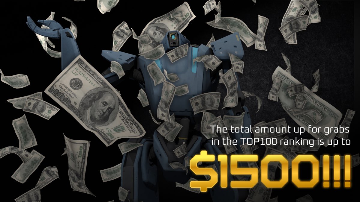 Do you remember how much in total 💸 is up for grabs for #RoboHeroUniversity students in the TOP100 ranking? 👀

🤩 The total is as much as $1500! 🤩

It's worth studying consistently. The rank resets every two weeks to give you plenty of chances to get into it!

Good luck!🦾