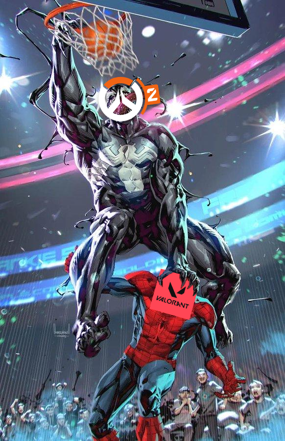 NyanSox's tweet photo. Overwatch 2 Thriving, Valorant is Dying! https://t.co/KJFFvKTs1M