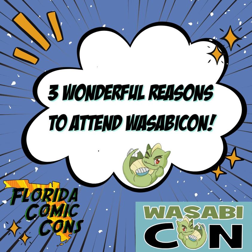 FloridaCons's tweet image. Jacksonville's largest anime convention is back! Wasabicon is this weekend and Florida Comic Cons is here to bring you 3 wonderful reasons why YOU should attend.
floridacomiccons.com/3-wonderful-re… 

#wasabicon #wasabiconjax #floridacomiccons