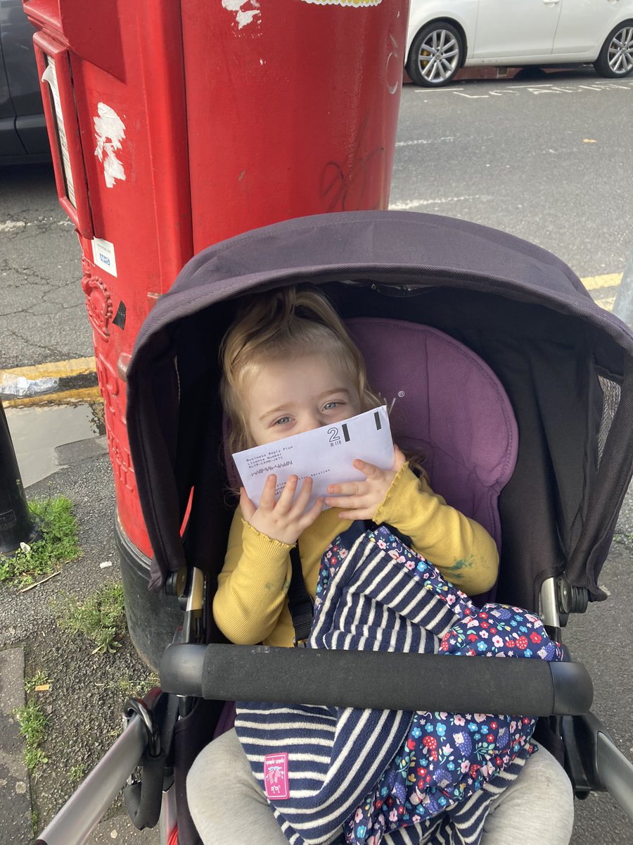*Finally* posted my @UM_UCU ballot today with help from this little American Studies scholar. #ucuRISING #EnoughIsEnough