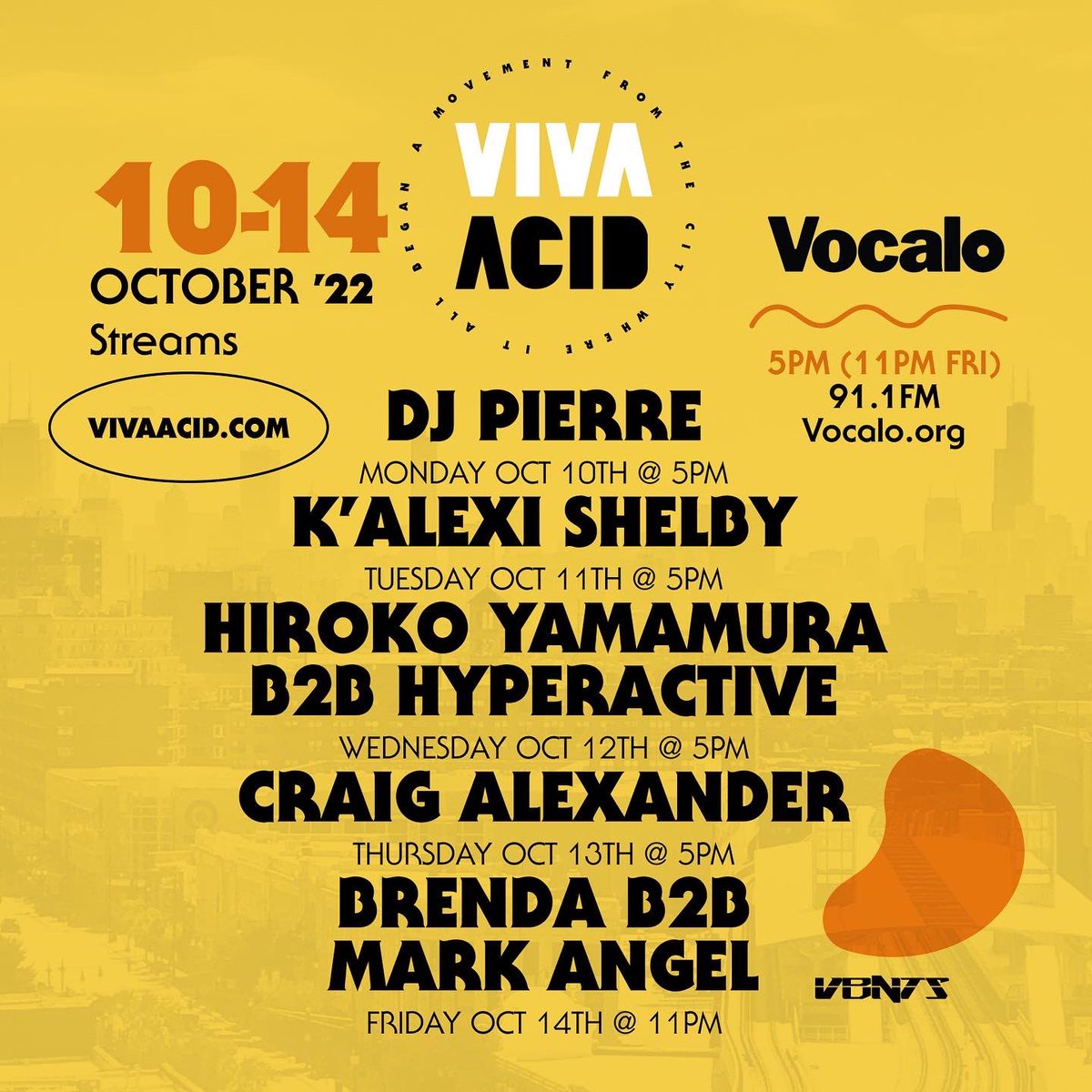jessedelapena's tweet photo. Check out legendary Chicago House music producer @djpierrephuture creator of the Acid House sound today on the "5 O'Clock mix on @Vocalo 91.1fm (5-6pm CST) host JDLP https://t.co/CyGk18Ahmz #VivaAcid #Djpierre #AcidHouse https://t.co/3ZcjVjgHb4