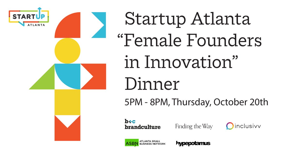 Join us for conversations curated by @Inclusivv and thought leaders from the #Atlanta innovation ecosystem along-side critical community partners and a who’s who of Atlanta women #entrepreneurs. REGISTER NOW: app.inclusivv.co/female-founder…