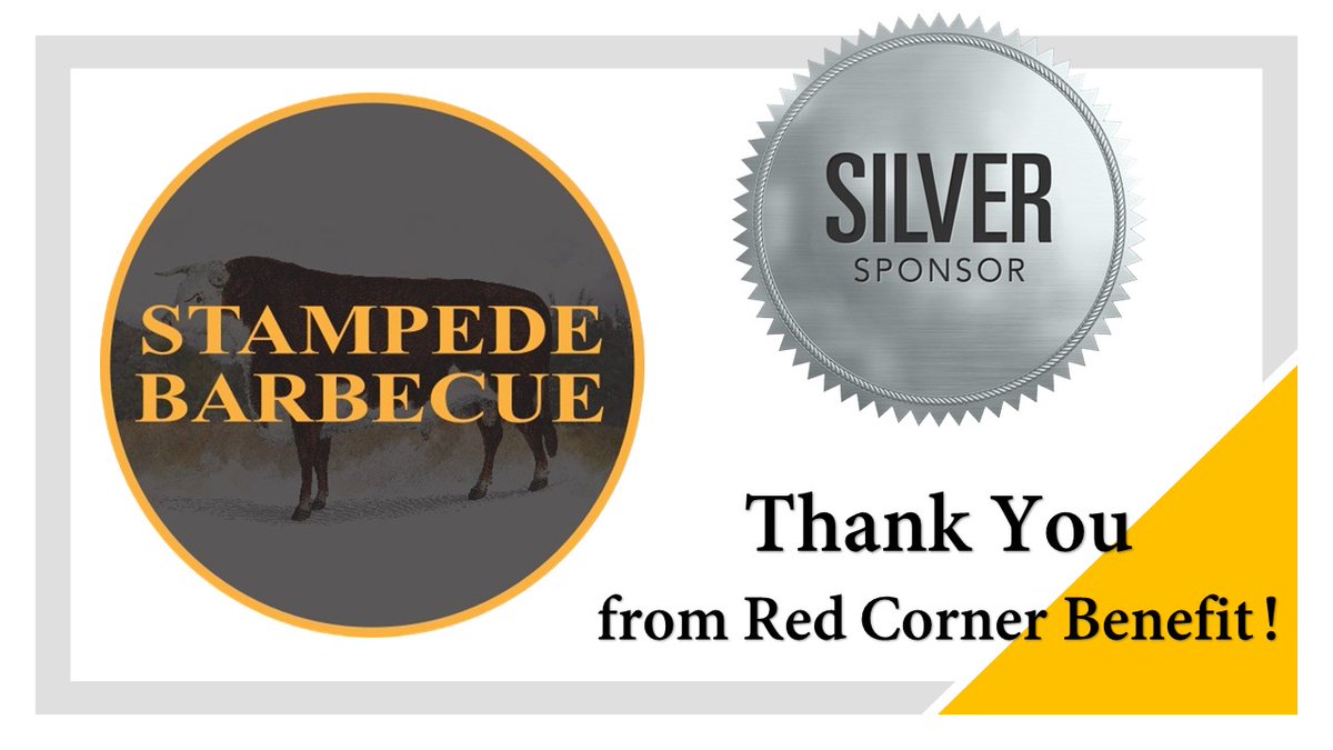 RCBenefit's tweet photo. Thank you to the kind folks at Stampede Barbecue for their SILVER Sponsorship of The 13th Annual Red Corner Benefit dedicated to Payton Lanza!  https://t.co/iGLskRYmwu  #TeamPayton #RedCornerBenefit #NoOneFightsAlone https://t.co/vYkPAOVhEB