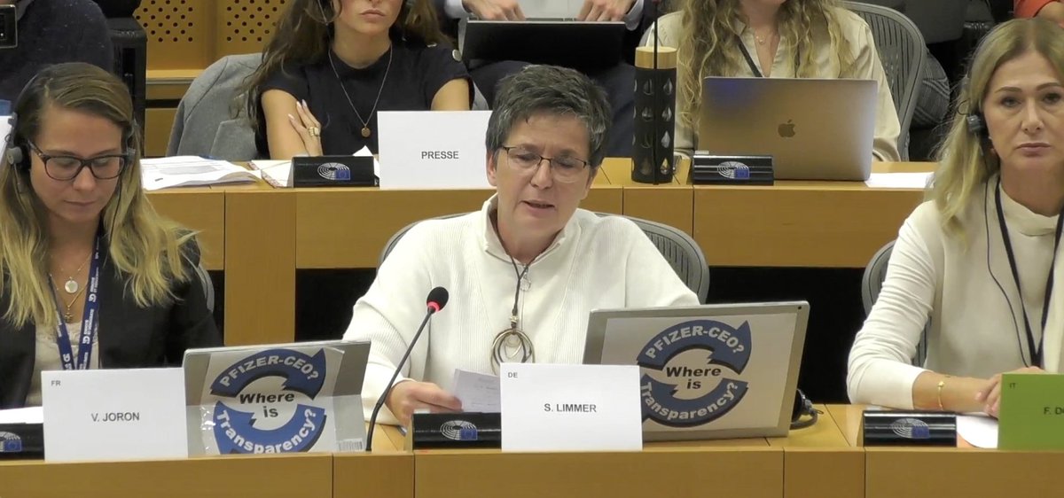 sonia_elijah's tweet photo. Why wasn't #AlbertBourla at the European Parliament's special committee meeting on COVID-19 today?
He was called to testify.
#WhereIsTransparency
#AlbertBourlaNoShow
https://t.co/WEoDaDvYjT https://t.co/LwhnMO2yaD