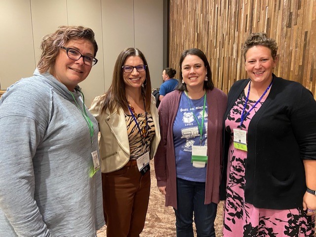 lauram99's tweet photo. It's always a treat to meet students face-to-face! So glad to see so many of our MLS students (current and alum) at the NCSLMA conference. https://t.co/S78VifRLlN