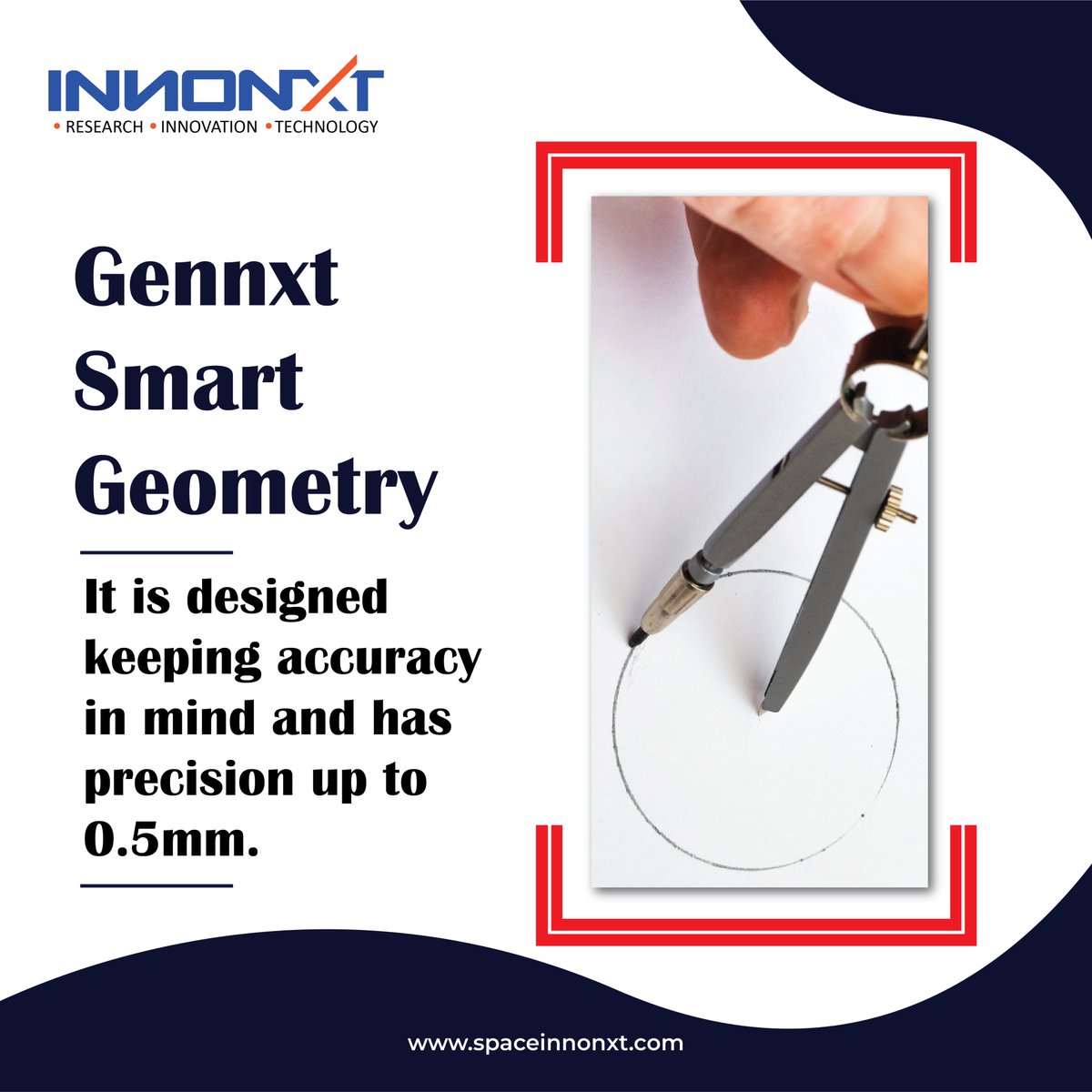 innonxt's tweet photo. Gennxt Smart Geometry 

It is designed keeping accuracy in mind and has precision up to 0.5mm.

 #spaceinnonxt #innonxt #research #innovation #technology #innovations #gennxt #GenNXT #gennxtsmartgeometry #Accuracy #accuracy https://t.co/SeHGQKW40g