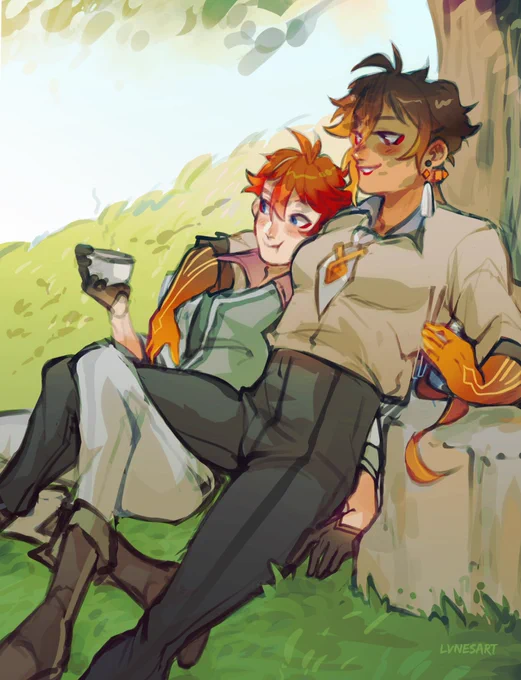 Titty and height kinda day. Childes just happy to hang out with the boyfNot genderbend, he just shapeshifts for fun and comfort#tartali #zhongchi #genshinimpact 