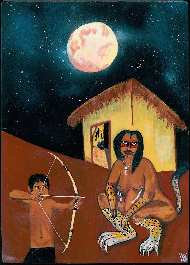 “Kuna key'para”
Miguela Guarany 

This work of the Guarany artist is part of the first exhibition of indigenous artists with <a href="/FeminuDAO/">Feminu DAO</a> 
<a href="/NEARProtocol/">NEAR Protocol</a> 

3/3
7 N

mintbase.io/meta/feminu.mi…

#near #mintbase #feminu #voxel #metaverso #indigenous #ancestral