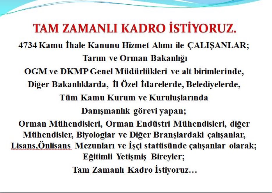 tevhide_demirci's tweet photo. #4734_Sayılı_Kamu_İhale_Kanunu_Kapsamında_Hizmet_Alımı_ile_Çalışan_Danışmanlar  @kilicdarogluk @GulizarBicer @eczozgurozel @bulenttezcanchp @enginaltaychp @gurseltekin34 @selinsayekboke @senerabdullatif @enginozkoc @faikoztrak https://t.co/J7ry9n86c9