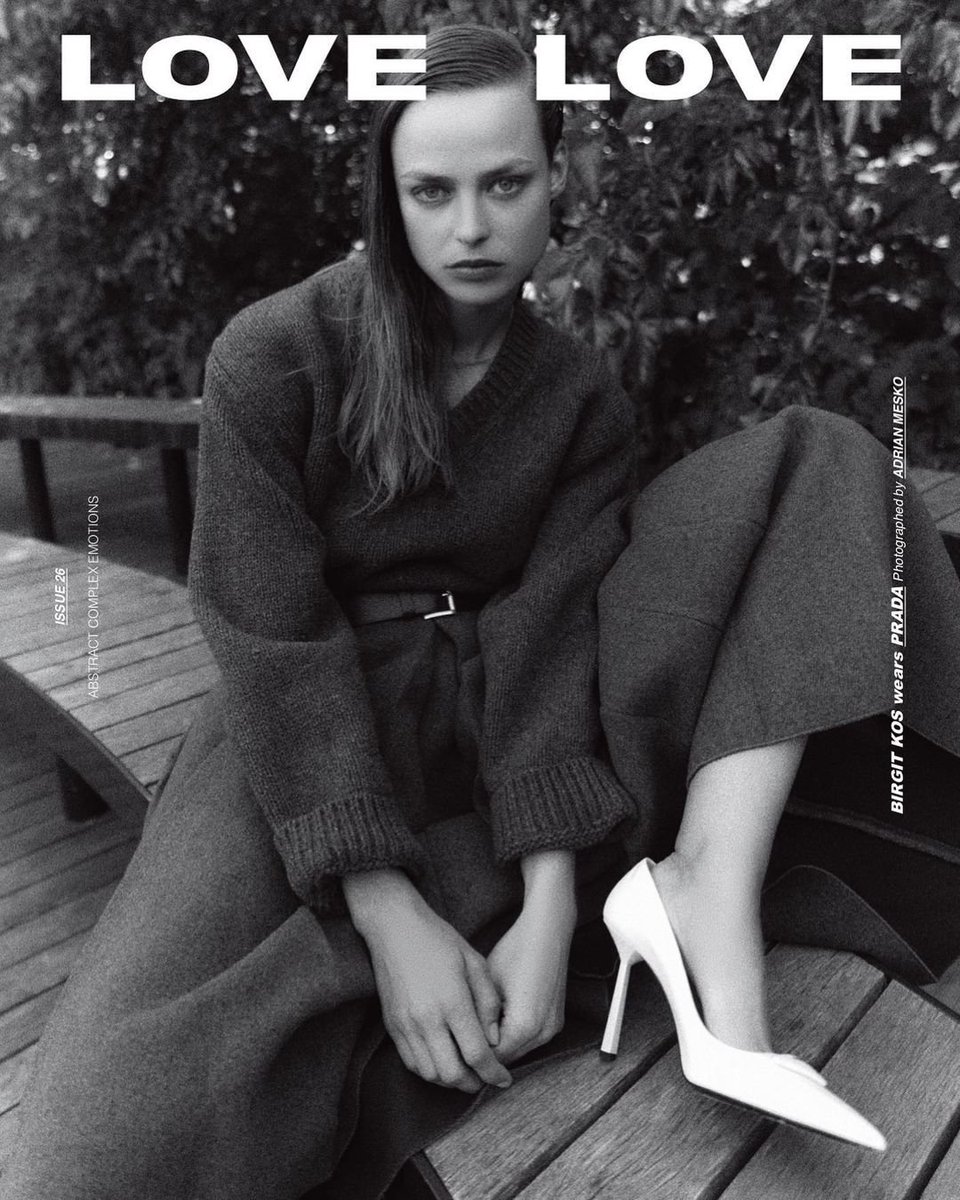 _MagazineCovers's tweet image. Birgit Kos for Love Want Magazine #26 #birgitkos