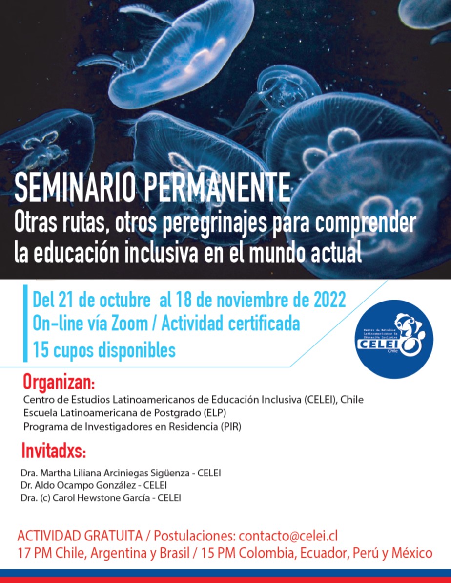centro_celei's tweet photo. Te invitamos a postular al Seminario Permanente “Otras rutas, otros peregrinajes para comprender la educación inclusiva en el mundo actual”.

Más informaciones: https://t.co/gkUEPJRpGv https://t.co/BlhEPPaI4n