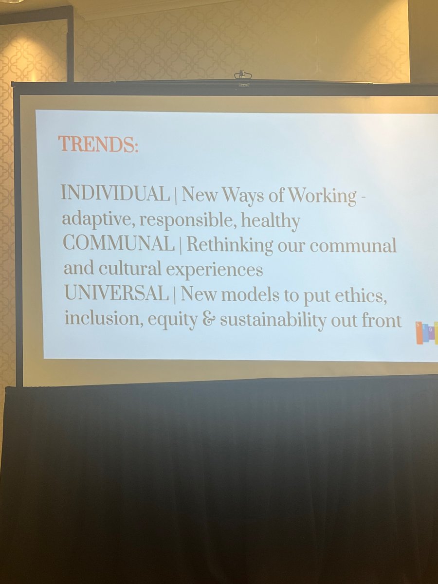 wagnmw's tweet photo. I am in awe of these humans who are speaking of experience designers. Amazing backgrounds and they highlight the important trends. #MAAM22 #MAAM2022 https://t.co/knvgrkDY9f