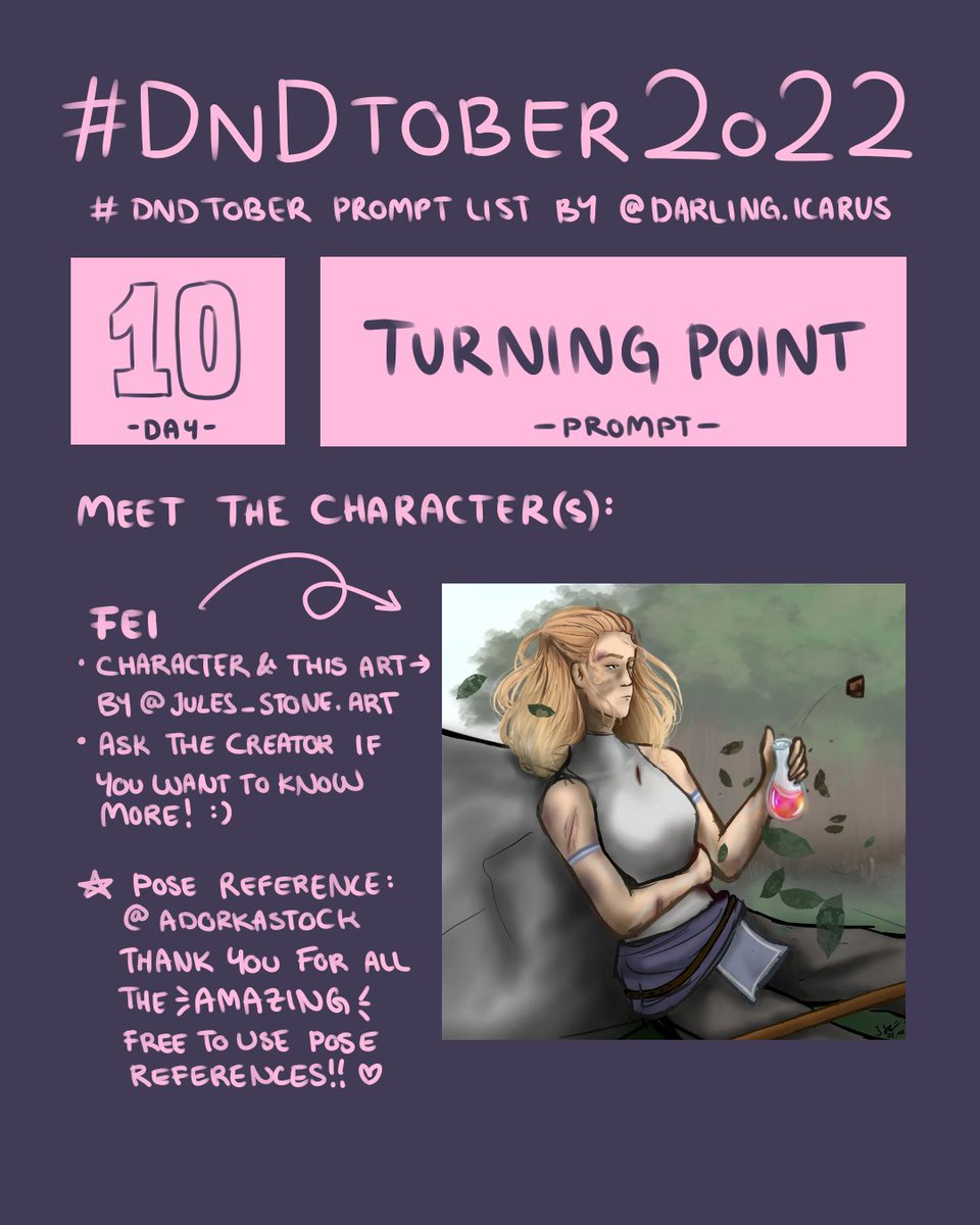 Lady_tyburn's tweet photo. POV Fei just arrived to the battle "turning" it to your favour!
Switched characters today with another artist. :)
#dndtober #dndtober2022 #art #digitalart #illustration #dnd https://t.co/apiCKMBSk7
