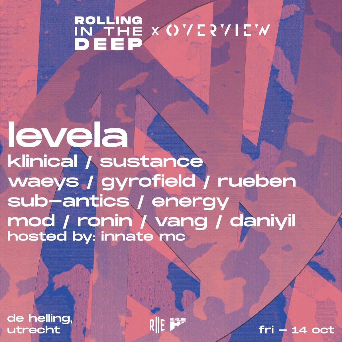 Netherlands crew, we are in Utrecht this Friday with Rolling Eclectic 🇳🇱 We've got a rather large Overview line up for you... Lekkkkker