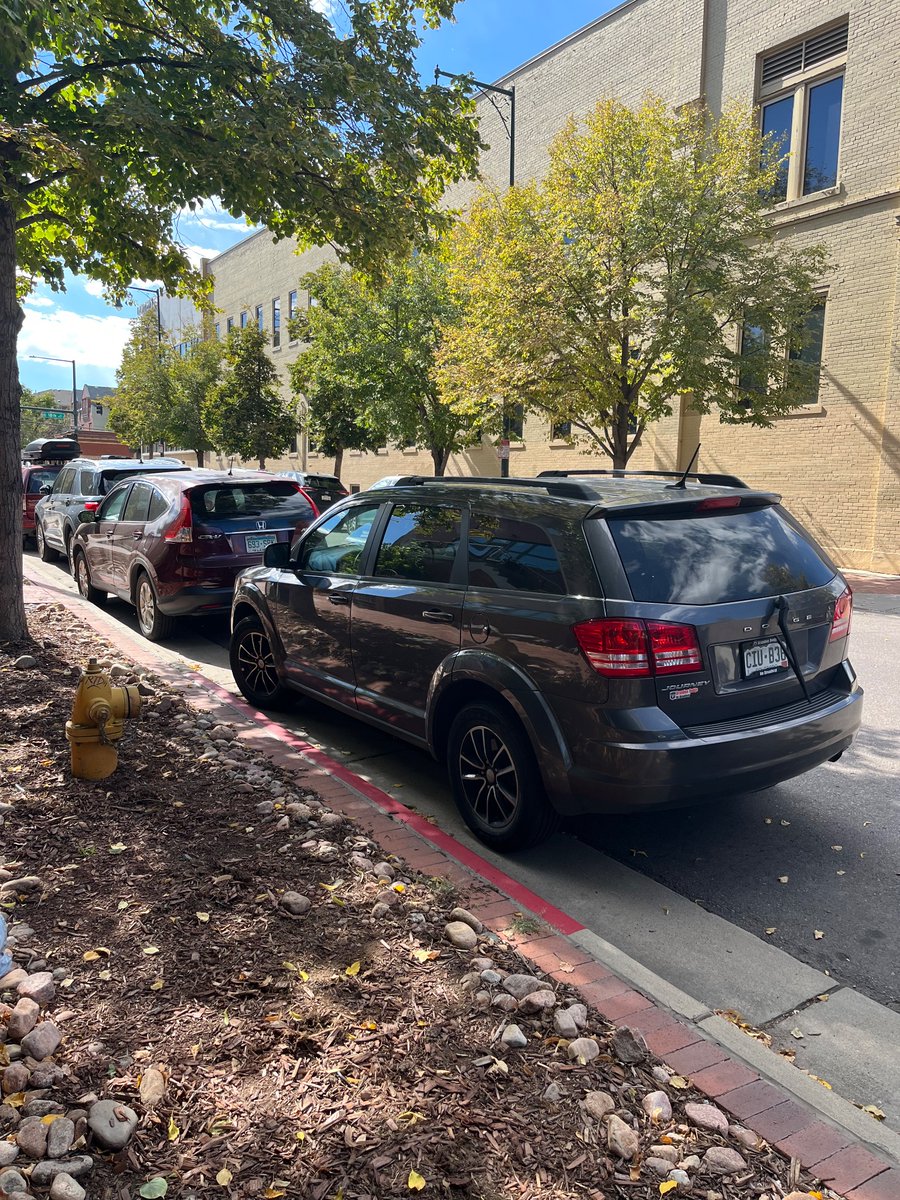 What other options do I have over calling 311 and them taking days to follow up with an immediate issue? Aka this parking job? <a href="/DenverDOTI/">Denver Dept of Transportation & Infrastructure</a> <a href="/denver_streets/">Better Denver Streets</a> <a href="/DenverPolice/">Denver Police Dept.</a>