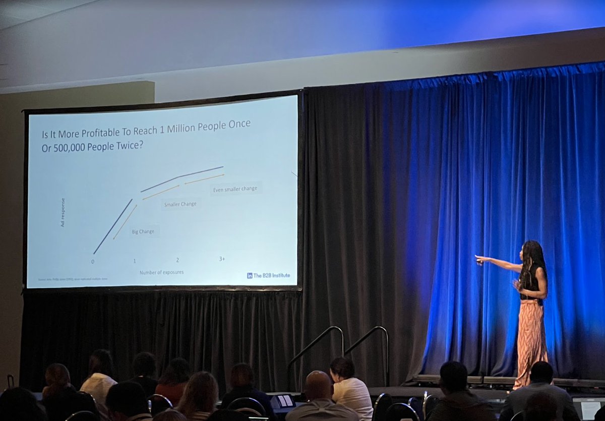 DigitalSummits's tweet photo. Ty Heath (@tyrona), director of market engagement for the B2B Institute at LinkedIn is discussing go-to lessons on how to navigate any and all challenges you might face when conducting a business. Head over to Stage 1 to see her session! 👉
#DSFLL https://t.co/zKLY5cZlhJ