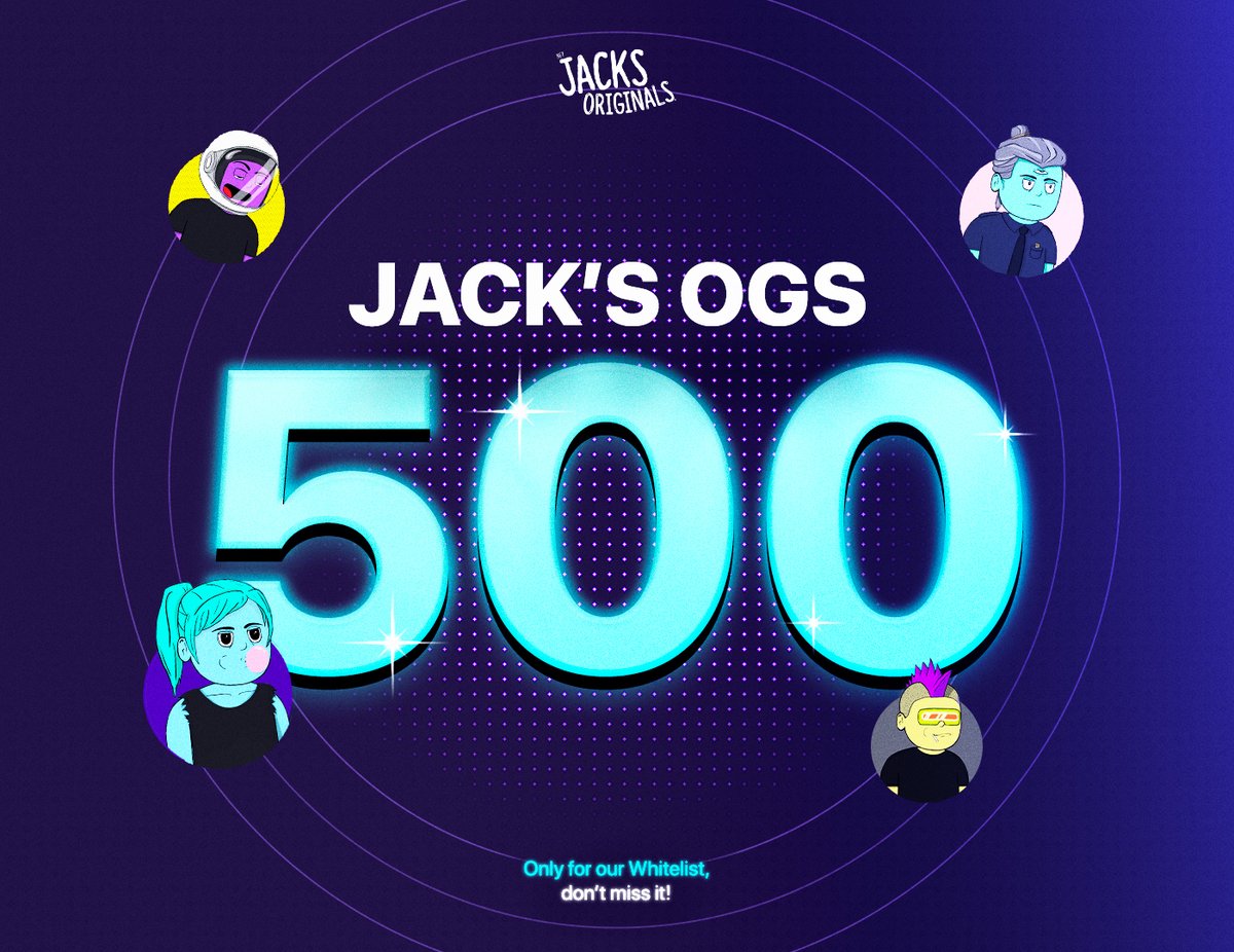 nateleite's tweet photo. Hey Jacks! We're 2 days for our minting! And here's some super important information about it:

- We're opening only 500 spots!
- Only for Whitelisted
- The minting will be open for only 1 WEEK
- Mint prize: 0.06 ETH

But, these first spots will not be just any Jack: https://t.co/h5GBczPmt7