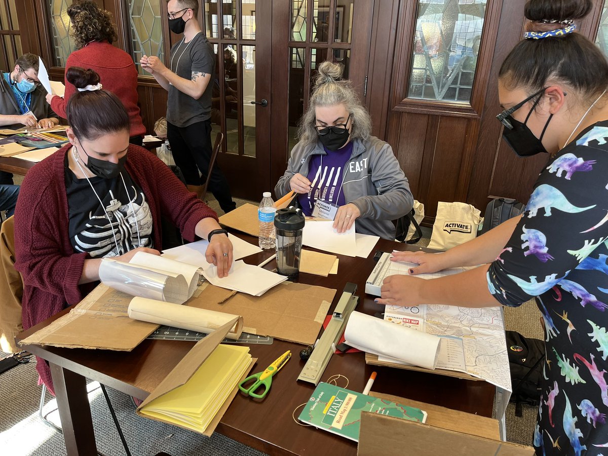 ArtsEdCollab's tweet photo. How do we make literature accessible to all?
We’re learning about and making Cartoneras from Argentina with @LrningInstigatr and Zena Ruiz. #ACTIVATEArtsLearning #ArtsEd https://t.co/eziDX9P7SR