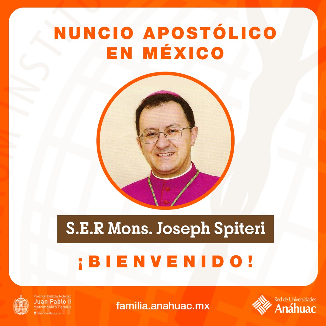 IJuanPabloII's tweet photo. El Pontificio Instituto Teológico Juan Pablo II se llena de alegría y da la bienvenida al nuevo #NuncioApostólico de nuestro país, S.E.R. Mons. Joseph Spiteri. 
Encomendamos su labor  a la intercesión de #SanJuanPabloII y Nuestra Señora la #VirgenDeFátima. 

#SomosFamilia https://t.co/Ewqf1A5WP8
