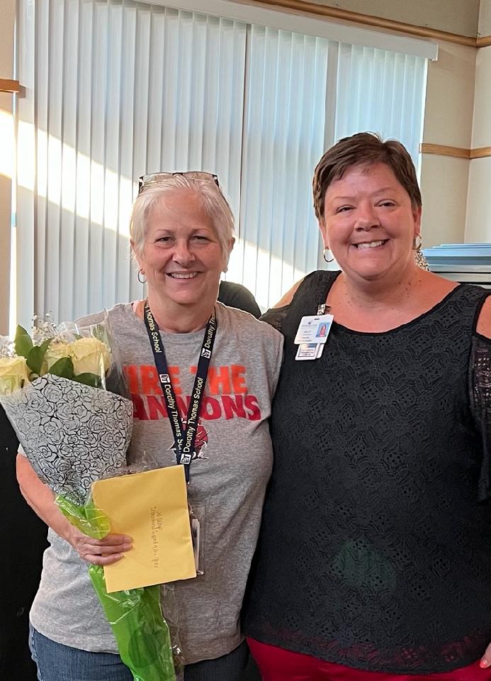Dorothy Thomas Instructional Support Employee of the Year - Charlynn Bishop!