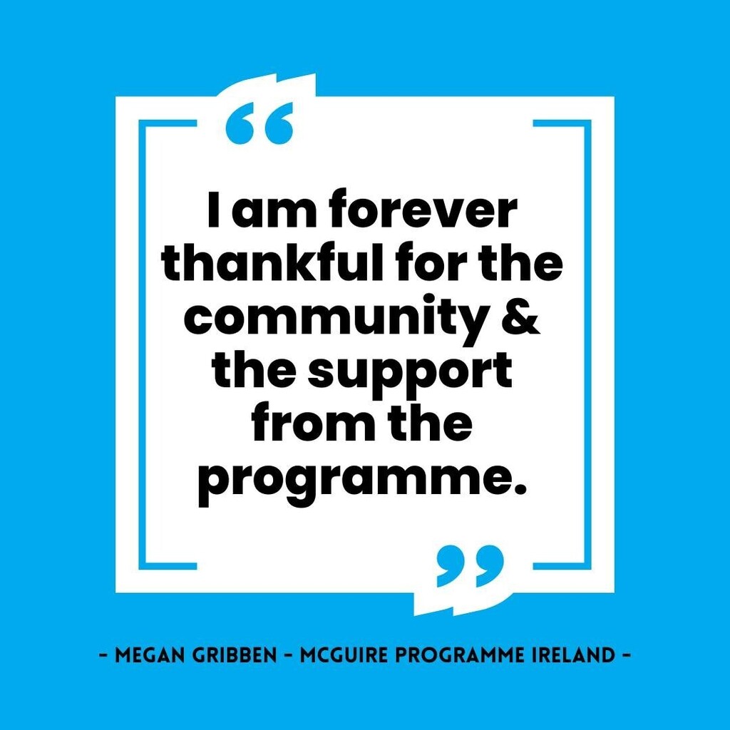 "I am forever thankful for the community &amp; the support from the programme." - Megan Gribben

Our members share their life changing stories and how the programme has had an effect that is strong enough to change someone's life for the better.

Why wait! J… instagr.am/p/CjitIsHKKoj/