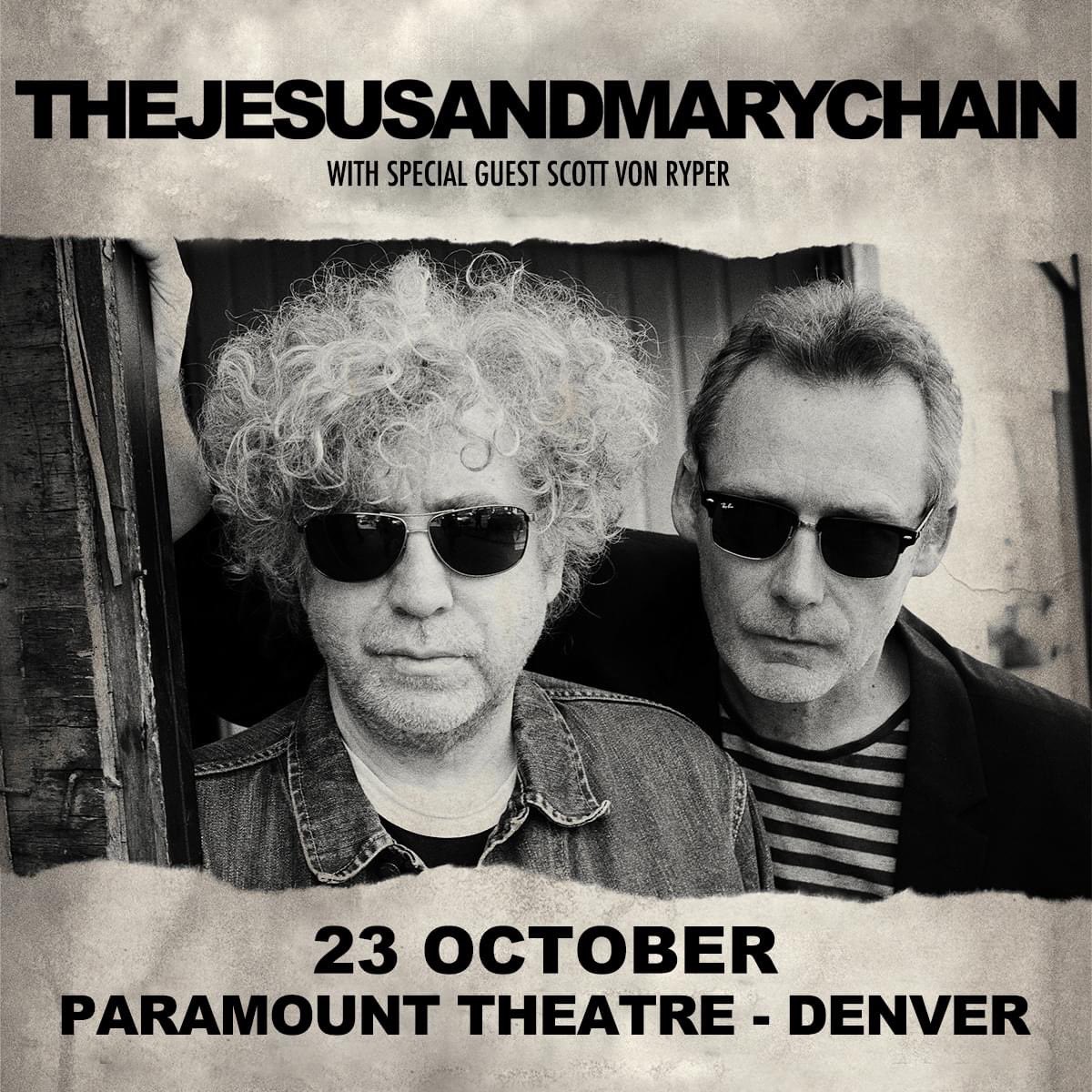 Tickets now on sale for our Denver show at the Paramount Theatre on 23 October. With special guest <a href="/VonRyper/">Scott Von Ryper</a> 

Tickets: ticketmaster.com/event/1E005CEE…