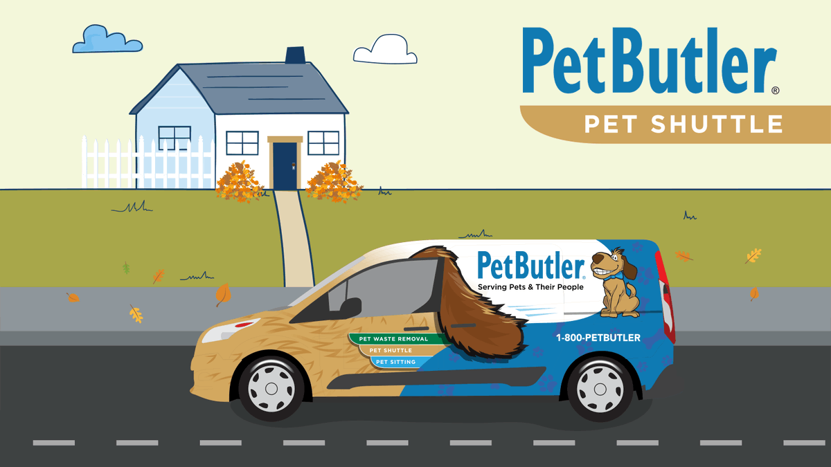 PoopFreeYard's tweet photo. Our experienced pet chauffeurs can answer the call, so your pet can ride in style to and from the groomer, the vet, doggy daycare, or any other appointment. We offer local one-way or round-trip pet shuttle services. Learn more: https://t.co/njFzCeBWsD #PetService #PetButler https://t.co/9gGllX2KY5