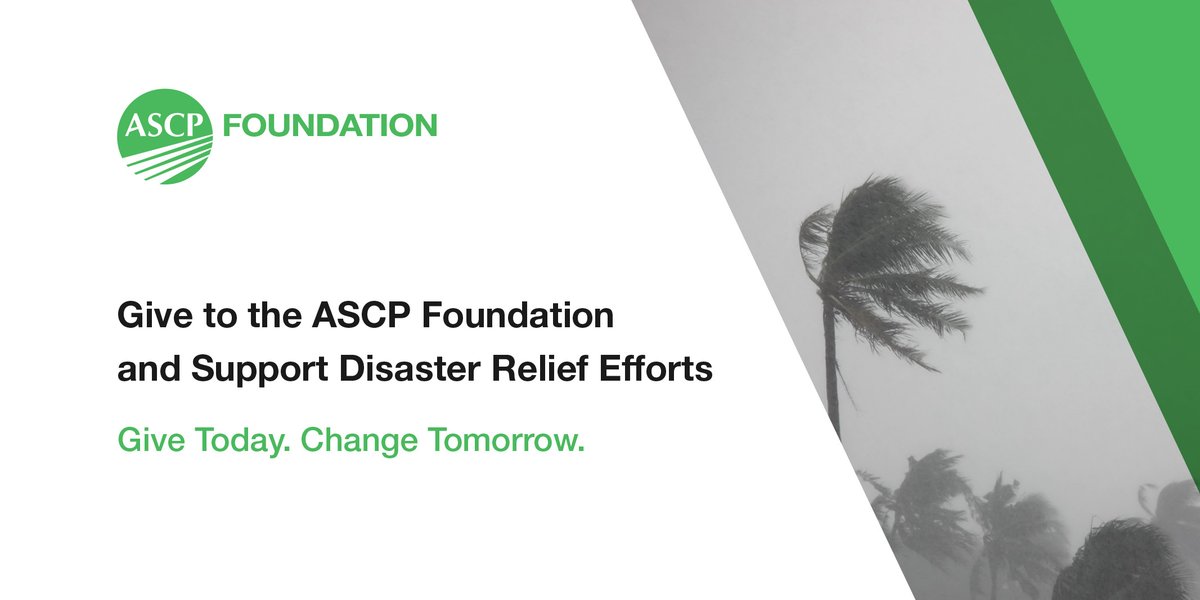 ASCP_Chicago's tweet photo. ASCP is offering personal grants to members of the medical community that have been impacted by #HurricaneIan and #HurricaneFiona. Applications are due by Friday, November 11. Learn more and apply here
https://t.co/QzJVSKCGJp #ASCPChangeTomorrow https://t.co/OFULn89ZXJ