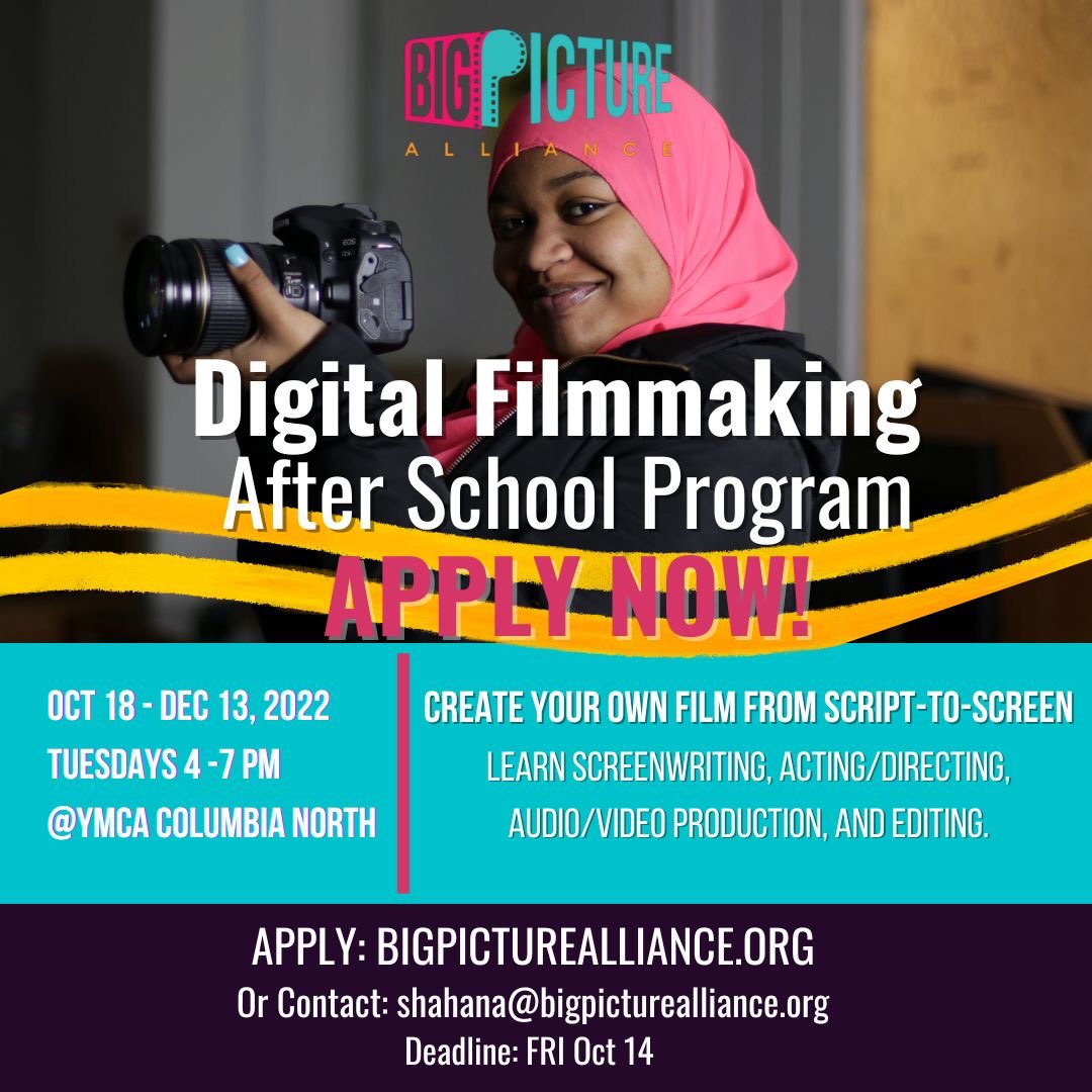 BPAPhilly's tweet photo. Join our BPA Digital Filmmaking after-school program! Learn the fundamentals of filmmaking from script-to-screen.
DEADLINE: OCTOBER 14th!
USE LINK IN BIO TO APPLY!
#phillyfilm #youthfilm #youthmedia #bpafilms #communityjournalism #communitymedia #solutionsbased #phillyyouth https://t.co/1kszL95r5h