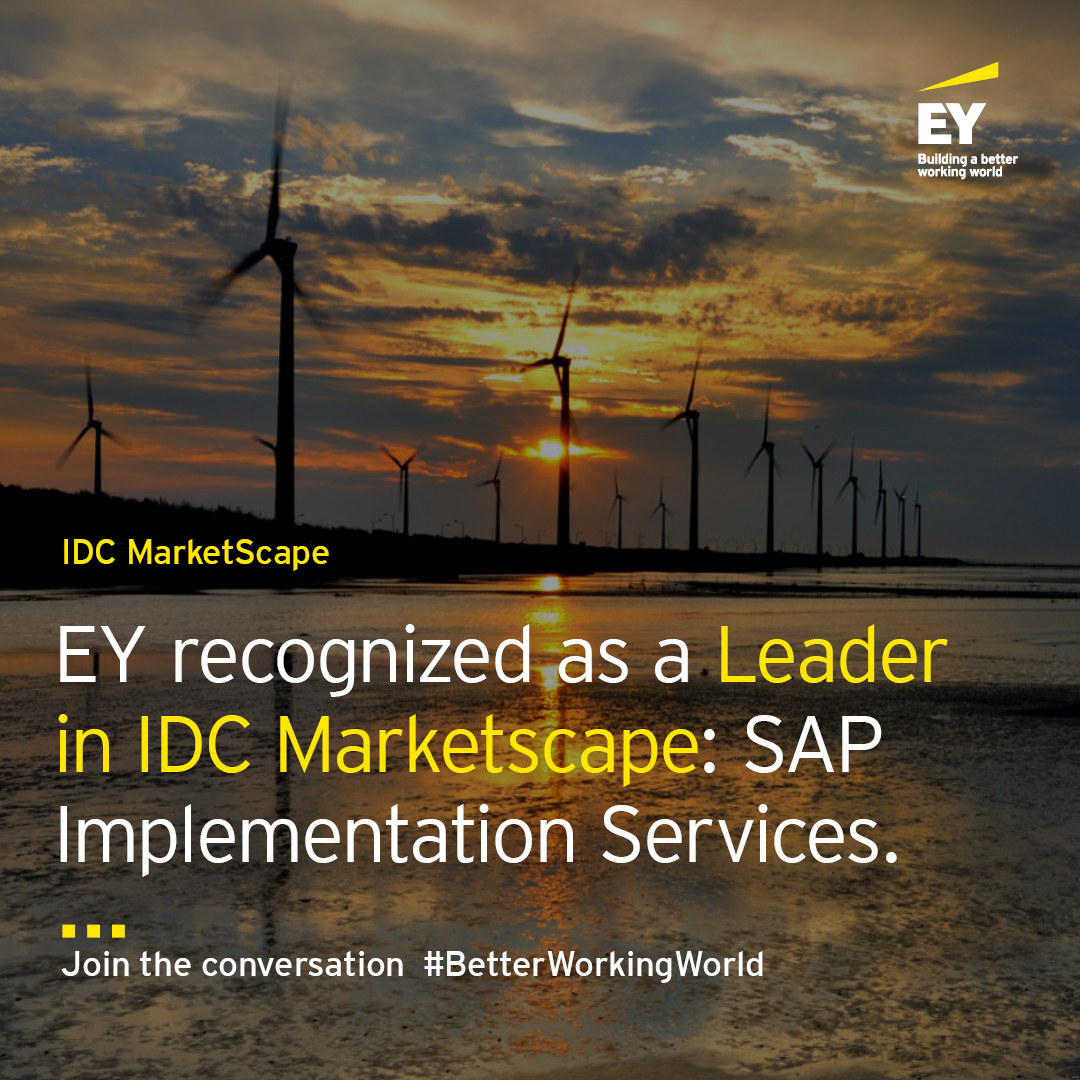 Proud to share that @EYnews is positioned as a Leader in the IDC MarketScape for SAP Implementation Services, 2022. Congrats to the teams who made this possible! You can read the excerpt here: idcdocserv.com/US48395822e_EY #SAP #BetterWorkingWorld