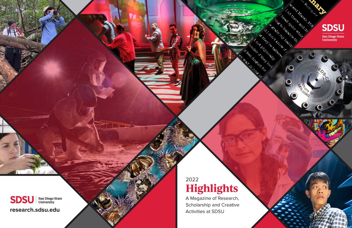 SDSUResearch's tweet image. The work of @SDSU scholars touches every aspect of society – from racial injustice to conservation – and takes place in nearly any location you can imagine – from outer space to the Pacific Ocean. 

Learn more in Highlights:

research.sdsu.edu/highlights