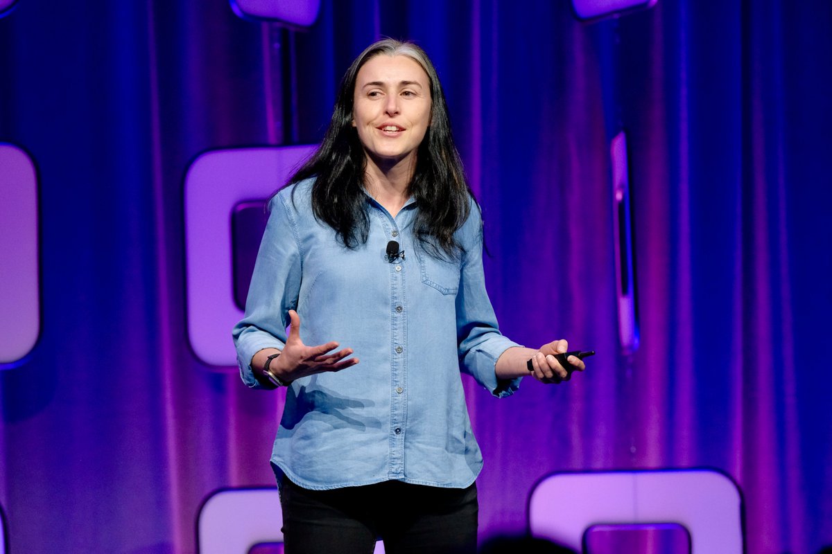 ButtonConf's tweet photo. On the #Button2022 main stage, @millyshaw shows how to get the right feedback, from the right people, at the right time. Taking all the notes... ✍️ https://t.co/1BcaF5klmx