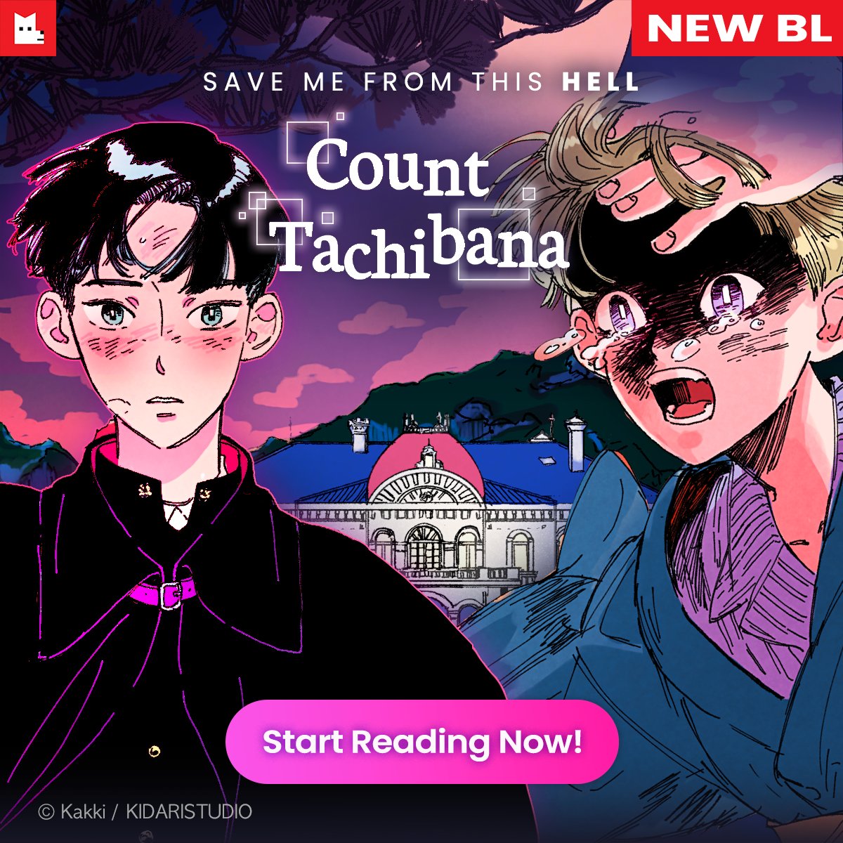 🏯NEW BL🏯Will Yonghyun be able to break free from the mansion of Count Tachibana and save the boy from this prison without bars?😢 💜🔞Start Reading Now!👉bit.ly/3fqZD1I #CountTachibana #Japan #NewBL #LezhinComics #LezhinBL #boyslove